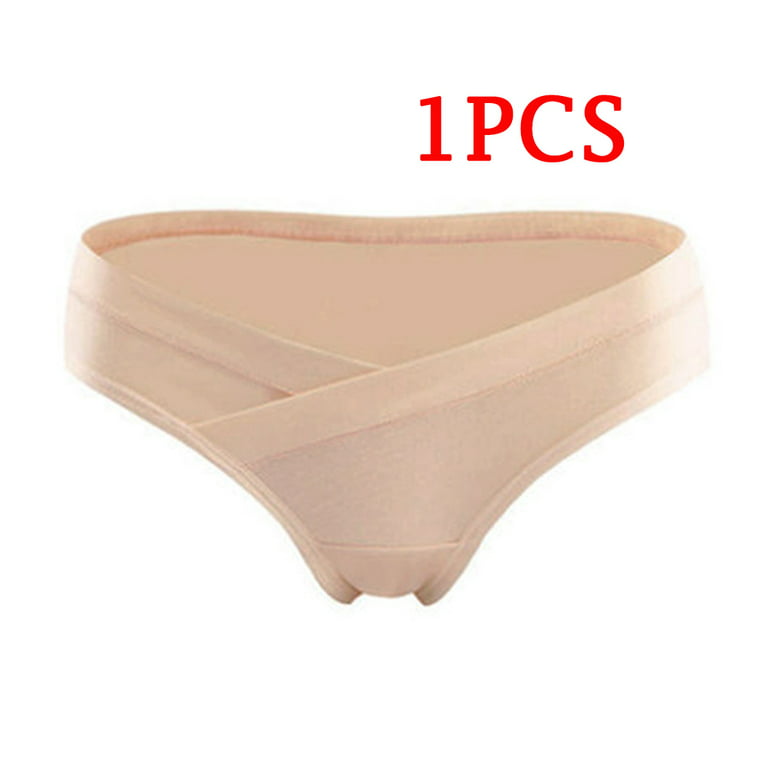 1 Piece Women's Low Waist Maternity Underwear Cotton Breathable U-shaped  Panties Soft Maternity Panties