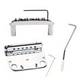 thumbnail image 1 of Exquisite 6 String Guitar Tremolo Bridge Tailpiece Set for Mustang Guitar Guitar Part Accessories, 1 of 5