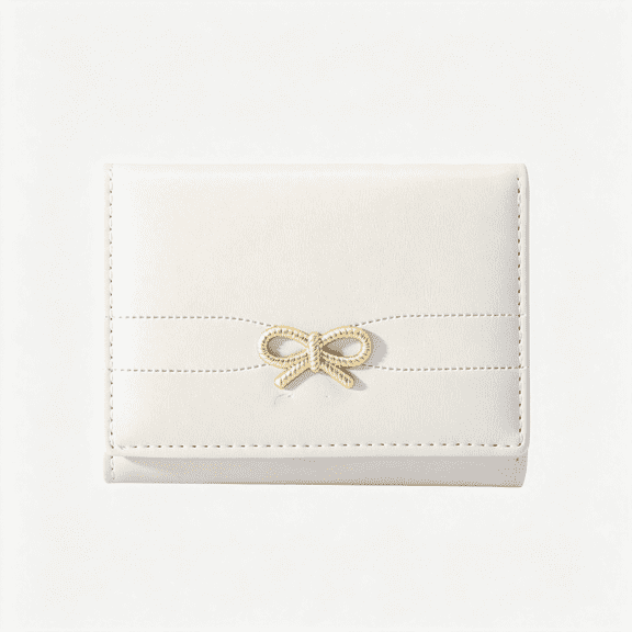 GASTROPOD Cute Coquette Bow Small Wallet for Women Girls | Mini Wallet with Credit Card Slots Id Window Sweet Trendy Wallet for Women