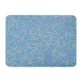thumbnail image 1 of NUDECOR Pattern of Retro 1950S Shapes Boomerang Diner Formica Counter Doormat Floor Rug Bath Mat 23.6x15.7 inch, 1 of 1