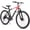 Red, variant on HILAND 26 Inch Mountain Bike, Mens and Womens Aluminum Frame MTB with 21 Speeds, Dis Brake, Hardtail Bicycle for Adults