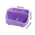thumbnail image 3 of chaungfeng Small Multifunctional Organizer - 5 Compartments, Desk Home Office Accessory Tray, Plastic Storage Shelf Stationery Pen Stand, Bathroom Countertop Storage (6.3x4.5x3.3 in), 3 of 6