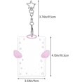 thumbnail image 2 of 2pcs Wing-Shaped Photocard Holder Keychain Clear Acrylic Cute Photocards Holder Card Cases Protective Photocards with Chain Star Pendant for Idol Card Photo Album Credit Bus Cards Fans Gift, 2 of 8
