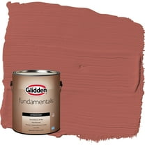 Glidden Fundamentals Pizza Pie / Red Satin Exterior Paint, 1 Gallon