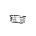 thumbnail image 3 of Stackable Metal Wire Storage Basket Set of 3 Black for Pantry Kitchen Bathroom Countertop, 3 of 10