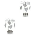 thumbnail image 2 of AMERTEER 2pcs Delicate Chic Rotating Candlestick Valentine‘s Day Restaurant Table Decor, 2 of 6