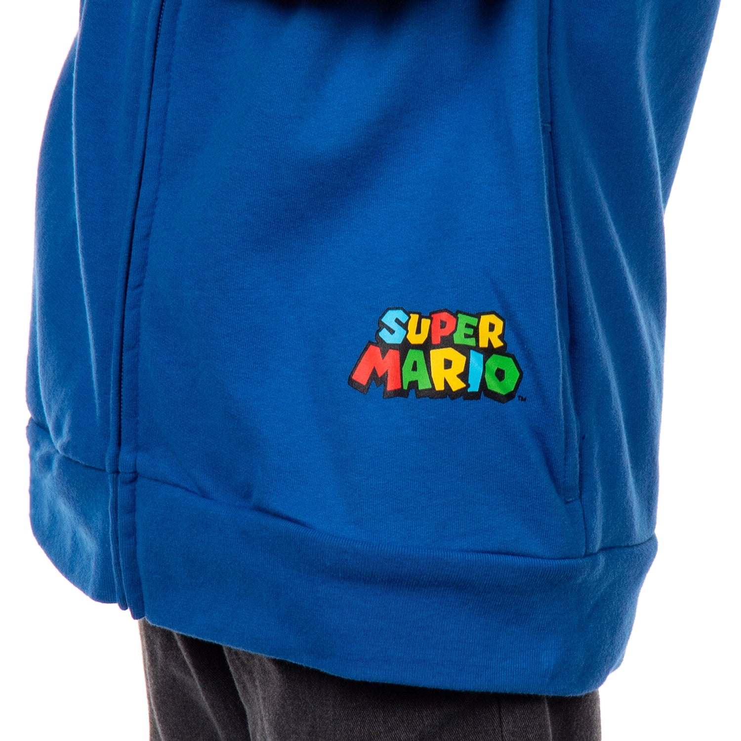 Super Mario Hoodie Boys Nintendo Long Sleeve Zip Up Jacket Lightweight Pullover Hooded Sweatshirt