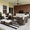 Brown/Beige, variant on LayinSun 7 Pieces Outdoor Patio Furniture Set with Fire Pit Table, Rattan Wicker Sectional Swivel Rocker Chairs Sets