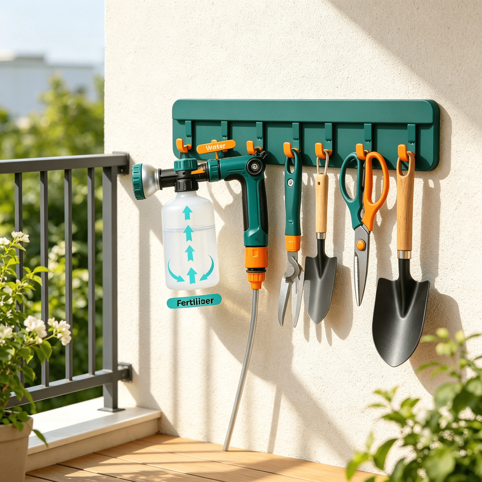 HIBIBUD 2026 New Portable Sprinkler,Hose End Sprayer for Liquid /Soap | Yard & Garden Feeder with 16Oz / 500Ml Bottle for Fertilizing and Watering Plants | Car Dog Wash Hose Attachment Nozzle