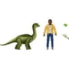 Jurassic World Camp Cretaceous Darius and Baby Brachiosaurus Human and Dino Pack with 2 Action Figures and 2 Accessories, Toy Gift Set and Collectible