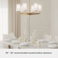 thumbnail image 2 of Hunter Fans 26" Nolita Ceiling Light Alturas Gold Finish - 6 Bulb Chandelier for Glamorous Indoor Spaces, 2 of 9