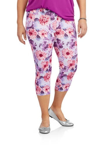 walmart plus size capri jeggings