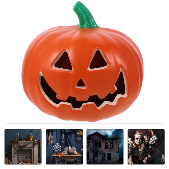 TABLZONE Realistic Hollow Out Orange LED Pumpkin Light Perfect for Party and Farmhouse Decor