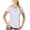 White, variant on cfhntfmh Workout Tops for Women Loose Fit Yoga Shirts Short Sleeve Athletic Tops with Round Neck Running Gym Tee Top