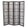 thumbnail image 2 of 4 Panel Room Divider, Floral Shoji Screen, 2 of 3