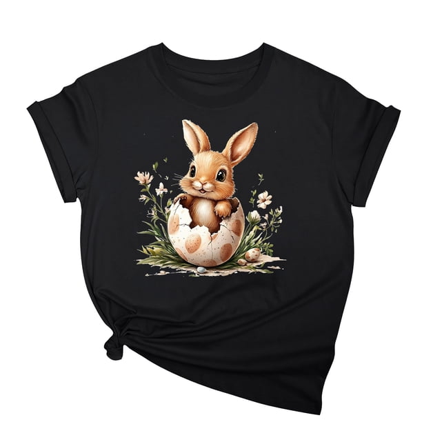 Tops de Cuello Alto para las Mujeres Amante Impreso Camiseta Cuello Redondo Manga Corta, Poliéster Spandex