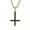 05#Gold Cross, variant on Men Women Upside Down Cross Pendant Prayer Necklace Stainless Steel Punk Jewelry-03#Black Upside Down Cross