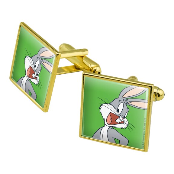 Looney Tunes Bugs Bunny Square Cufflink Set - Silver or Gold