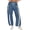Blue, variant on Women's Baggy Wide Leg Pants Casual Drawstring Elastic Waisted Contrast Color Workout Y2K Track Pants