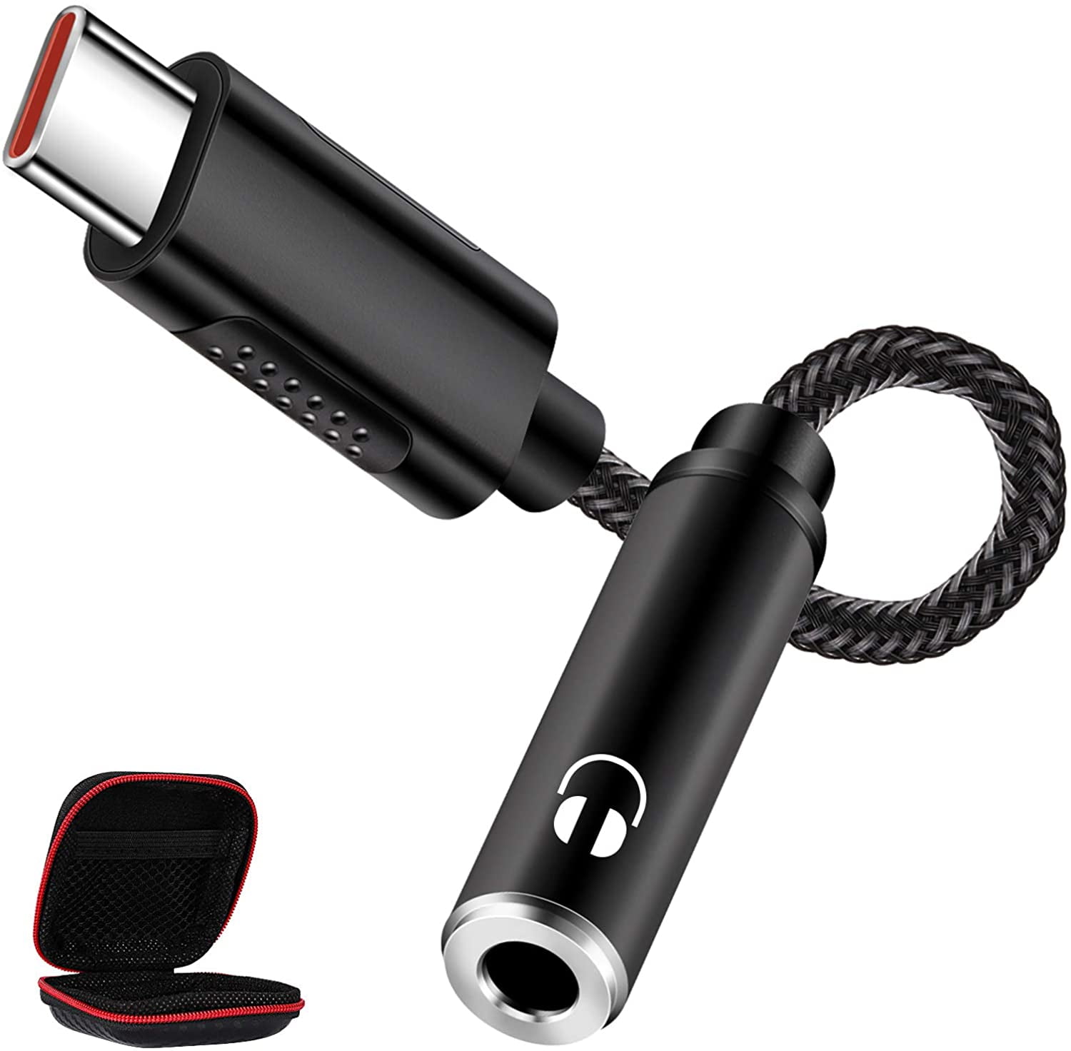 USB C to 3.5mm Headphone Adapter, USB Type C Dongle Audio Jack