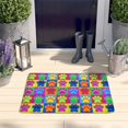 thumbnail image 2 of Colorful Dog Paw Footprint Flannel Non Slip Door Rugs,Washable Door Mats Indoor,Decorative Door Mats,Dirt-Resistant and Absorbent Doormat for Entrance,Bedroom,Kitchen,Bathroom,23.5x16in(60x40cm), 2 of 5