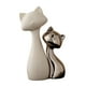 thumbnail image 3 of 2 estatuas de gato para mesa, adorno de , regalo, artesanía decorativa, obra de arte, escultura de animal para escritorio de sala de estar., 3 of 9