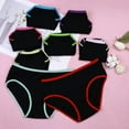 thumbnail image 4 of 8 pieces Girls Underwear Comfortable Panties for Teens Girls Briefs, 4 of 6