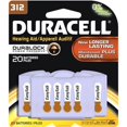 thumbnail image 1 of Duracell Easy tab Hearing Aid Size 312 Batteries, 20 Count, 1 of 7