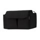 thumbnail image 5 of Bolsa organizadora para cochecito de tela Oxford, bolso colgante para cochecito con múltiples bolsillos, bolsa para mamá para teléfono, servilletas, Negro, 5 of 8