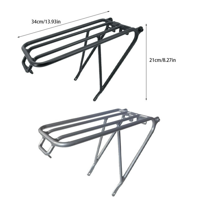 VONKY Folded Bike Rear Rack Removable Professional Reusable Washable Cargo Luggage Carrier Shelf Accessories Replacement for Brompton Silver