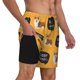 thumbnail image 2 of Fotbe Corgi Traje de Baño para Hombre – Shorts de Natación de Secado Rápido con Forro y Bolsillos-Small, 2 of 6