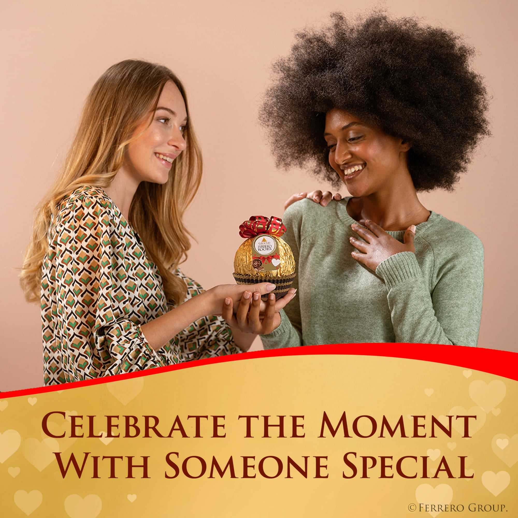Grand Ferrero Rocher Milk Chocolate, Valentine’s Day Gift, Premium Gifting, 4.4 oz