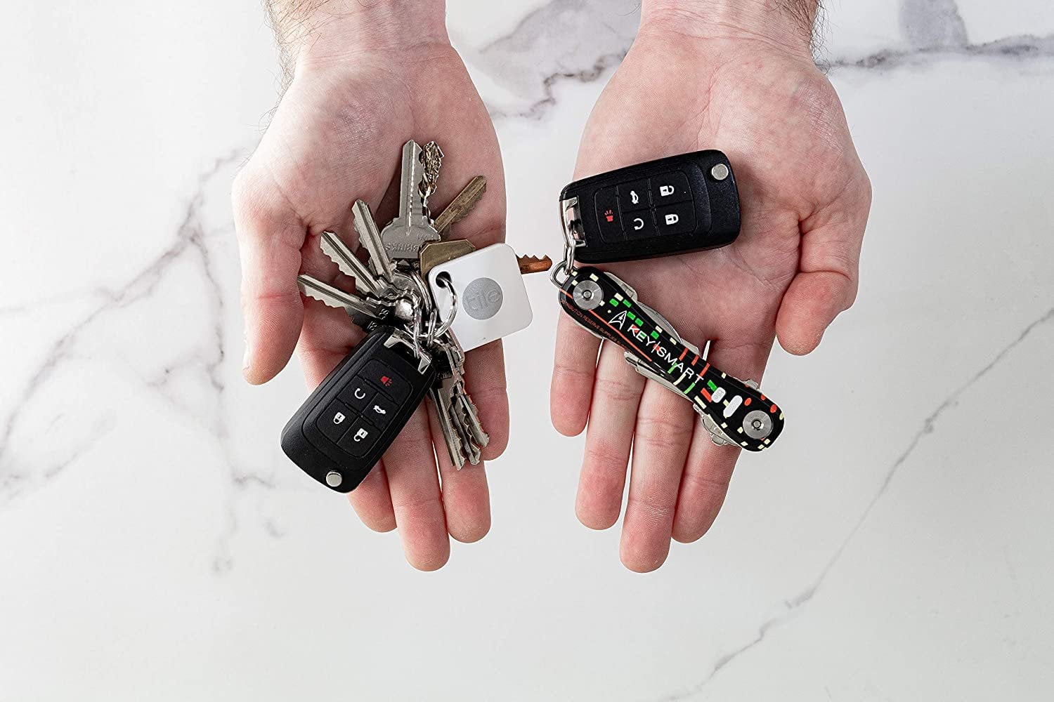 KeySmart Pro - Key Holder w Tile Smart Technology Bluetooth Tracker - w Bottle Opener up to 14 Keys, Star Trek The Original Series