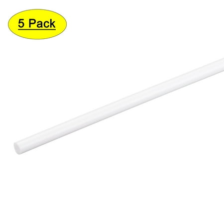 

Uxcell ABS Plastic Rod Round Solid White Bar 5mmx500mm for Architectural Model Making DIY Sand Table 5 Pack