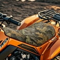 thumbnail image 3 of Jeiento Camo Hunting Woodland ATV Seat Cover Waterproof Non-Slip 4 Wheeler Seat Cover All Weather ATV Protection Accessory Compatible with Most Models, 3 of 7