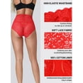 thumbnail image 5 of Women's Underwear Breathable High Waisted Sexy Lace Panties,4 Pack, 5 of 6