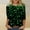 Black, variant on Odbmxy T-Shirt Women Shamrock 3/4 Sleeve St Patricks Day Plus Size Womens Tops Regular Party Black Leisure Shirts
