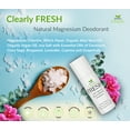 thumbnail image 5 of Clearly FRESH Natural Magnesium Roll On Deodorant | 24 hour Mineral Protection for Sensitive Skin with Aloe Vera | Without Aluminum, Parabens, Alcohol or Baking Soda | Geranium Sage, 5 of 6