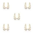 thumbnail image 2 of Qarigey Pendientes de perlas elegantes y versátiles para todas las ocasiones Pendientes Joyería El mejor regalo para cualquier mujer Type2 NO2, 2 of 6