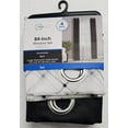 thumbnail image 6 of (2 pack) Mainstays 4 Piece Embroidered Curtain Panel Set, Black, 27.5" W x 84" L, 6 of 7