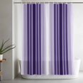 thumbnail image 5 of Shower Curtains for Bathroom-72"x72",Farmhouse Purple Gradient Line Waterproof Bath Curtain Grommet Shower Curtain Set with Hooks, 5 of 9