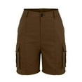 thumbnail image 3 of QIJUNTUO ​Women's Utility Multi Pocket Outdoor Shorts With Durable Construction For Trail Hiking Adventures And Camping Gear​ Brown, 3 of 8