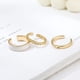 thumbnail image 5 of Anillo de dedo de 3 piezas para mujer, diseño de personalidad, ajustable, abierto, con decoraciones diarias, dorado, talla única., 5 of 9