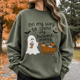 thumbnail image 2 of Halloween Shirt, On My Way to Spend My Husband's Money Ghost Sweatshirt, Funny Pumpkin Shopping Hoodie, Spooky Season Gift for Wife, 2 of 9