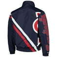 thumbnail image 3 of Men's Mitchell & Ness Navy St. Louis Cardinals Exploded Logo Warm Up Full-Zip Jacket, 3 of 3