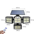 thumbnail image 3 of ESULOMP Lights Outdoor,Motion Sensor Lights with Remote Control, 4 Heads Security Led Floo-D, Ip65, 270° Wide Angle Illuminatio-N Wall, 3 of 7