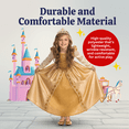 thumbnail image 5 of Dress Up America Princess Costume for Girls -Gold Ball Gown Dress Up Costume for Kids, 5 of 6