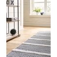 thumbnail image 3 of Sabrina Soto Casa Geometric Casual Runner Rug, Black, 2'3 x 8, 3 of 3
