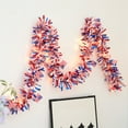 thumbnail image 4 of Matoen12 Americans Flag Wool Strip Light String Independence Day Copper Line Light Decorative Light String Red Blue and White Five Pointed Star Lights, 4 of 6