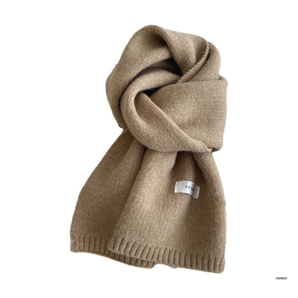 Bufandas clásicas de pañuelo de Color liso para mujer y niña, Hijab grueso de invierno, a prueba de viento, bufandas de pañuelos para la cabeza musulmanes Fivean unisex